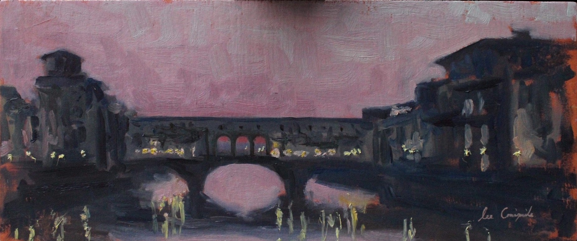 'Sunset over Ponte Vecchio' by artist Lee Craigmile
